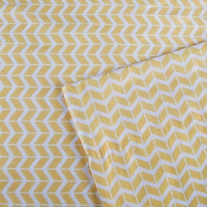 Export Quality Yellow And White King Size <b>Double</b> <b>Bed</b> <b>Sheet</b> - Product Image 5