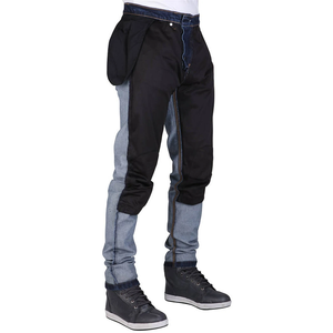 Premium hommes Denim équitation jean pantalon 100% Abrasion respirant moto pantalon Durable couture équipement d'équitation - Product Image 3