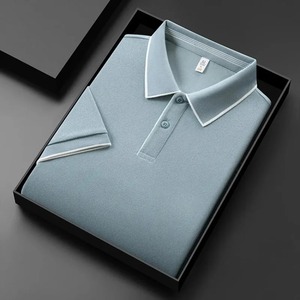 เสื้อเชิ้ตผู้ชายพรีเมียมทรงเข้ารูป ผ้าฝ้ายถัก 100% กันยับ ปักลายพิมพ์ สำหรับใส่ในกระเป๋าเสื้อ แขนสั้นคลาสสิก สไตล์ลำลองสปอร์ต - Product Image 5