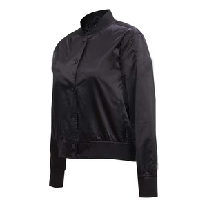 Vente en gros 2025 veste universitaire universitaire en satin noir personnalisée mince lycée Street Style Letterman vente en gros université de baseball - Product Image 4