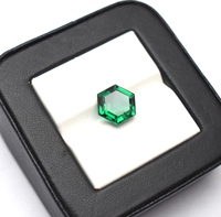 에메랄드 헥사곤 컷 6mm~20mm 사이즈, 랩 제작 나노시탈 에메랄드 루스 젬스톤, DIY 주얼리 제작용