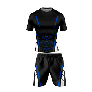 Vêtements d'entraînement Grappling MMA Rash Guard Shorts pour hommes avec protection écologique UPF50+ Tissu respirant en spandex/nylon - Product Image 2