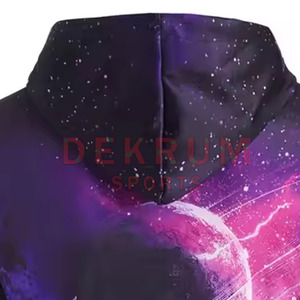 Sudadera con Capucha Personalizada para Hombre, 100% Algodón, Sublimada, Estilo Nuevo, Superventas - Product Image 6