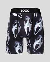 Caleçons Boxers Homme Style Hip Hop Vintage 2026 en Gros 100% Coton Écologique Anti-Plis Taille Élastique