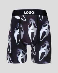 2026 Wholesale Hip Hop Style Men's Underwear <b>Boxer</b> Briefs 100% Cotton Eco-Friendly Sublimation <b>Boxers</b> Shorts - Product Image 3