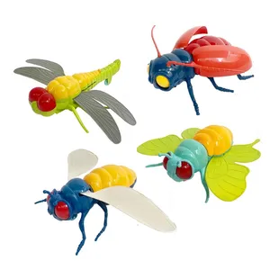 EPT Dollar Toys Jouets à cordes Jouets animaux à tirer sur la mouche Rhinix Papillon Libellule Animaux Jouet insecte