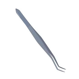 Pince à épiler dentaire médicale en acier inoxydable de vente en gros pince à épiler pour tissus de pansement supérieur avec pince à épiler dentaire droite usage médical OEM - Product Image 3