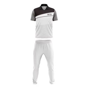 Tenue de cricket professionnelle personnalisée 2026 de haute qualité, légère, à manches courtes, en polyester - Product Image 1