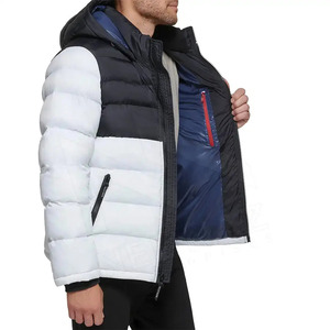 High Street hommes hiver épais chaud Polyester doudoune avec col montant et fermeture éclair personnalisable vente en ligne lettre motif - Product Image 3