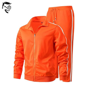Conjunto de ropa deportiva atlética para hombre, 2 piezas, informal, con cremallera completa, para correr, transpirable, ligero, de secado rápido, para entrenamiento de adultos - Product Image 2