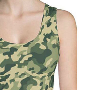 Débardeur tricoté sans manches pour femme, à rayures tie-dye, col rond, décontracté, respirant, 100 % polyester, longueur standard, service OEM - Product Image 3
