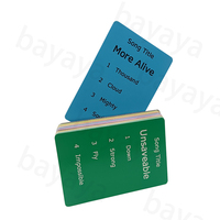 Cartes à jouer personnalisées en papier écologique Outils d'apprentissage éducatifs amusants pour les enfants Braille Musique Chant Flashcards