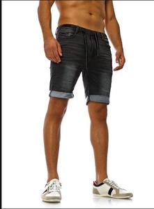 กางเกงขาสั้นผ้ายีนส์ล้างหินกรดสําหรับผู้ชายในราคาที่ดี - Product Image 2