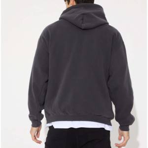 Sudadera con Capucha Casual para Exteriores, Lavado Ácido, Transpirable, con Cremallera Completa, Manga Larga, para Hombre, Sudadera con Capucha OEM para Chico - Product Image 4