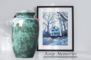 Adult Cremation Urns for Male/Female Funeral Urn for Human Ashes Decorative Urns for Ashes Large <b>Keepsake</b> <b>Box</b> - Product Image 6