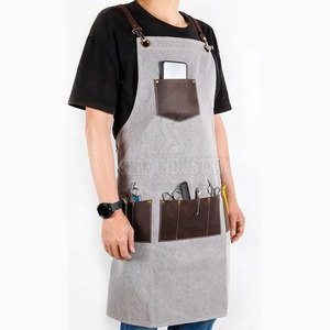 Delantales de barbero cómodos superventas a la venta delantales de barbero duraderos hechos de algodón de diseño personalizado - Product Image 3