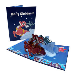 Meilleur prix Carte pop-up Fleur de lys jaune en papier fait main Couleur et taille personnalisées Fabricant vietnamien - Product Image 6