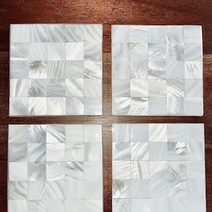 Posavasos de Nácar con Incrustaciones de Hueso Personalizadas y de Colores para el Hogar - Product Image 2