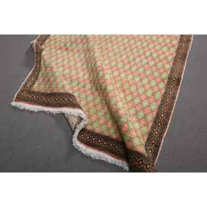 Alfombra Vintage de 4.4x6.4 pies, Alfombra Turca, Alfombra de Camuflaje Verde - Product Image 4