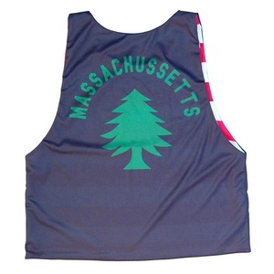 Lacrosse de Sublimation numérique professionnelle, maillot sans manches, léger, respirant, Pinnies unisexes de haute qualité - Product Image 4