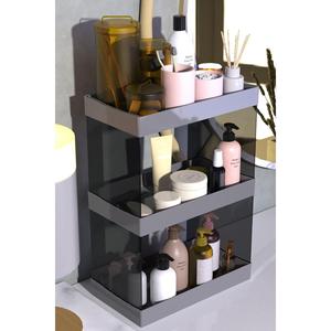 <b>Makeup</b>, Jewelry and Care Products Organizer Shelf Stand Two-Layer Multi-Purpose Organizer Storage Set - Product Image 1