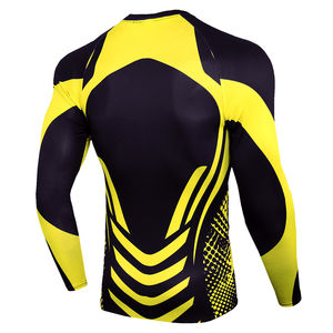 Ropa deportiva de gimnasio para hombres Poliéster Spandex Rash Guard MMA BJJ Set para entrenamiento y competición - Product Image 3