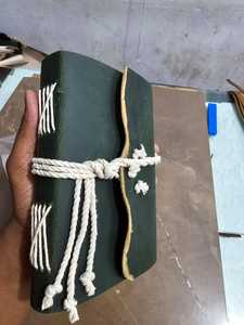 Diario de cuero de ágata elegante hecho a medida de primera calidad con patrón de corazón clásico para inspiraciones y reflejos personales - Product Image 5