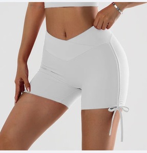 Premium Quality High Waist Elastic Waist Sports <b>Yoga</b> <b>Shorts</b> with Quick Dry Breathable Fabric Best <b>for</b> Fitness Running - Product Image 3