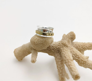 Bagues tournantes en argent sterling 925, très populaires, anti-anxiété, bijoux en argent, bagues de promesse pour femmes, faites à la main - Product Image 3