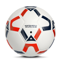 Ballon de football en cuir PU de haute qualité taille 5 Logo personnalisable Match de football à collage thermique pour le sport