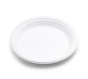 Plato de pulpa de caña de azúcar biodegradable desechable de 6 pulgadas, sin químicos, chapado en bagazo compostable redondo ecológico - Product Image 1