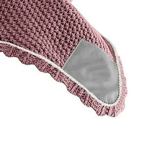 Accessoires pour chevaux équestres avec logo personnalisé Bonnet d'oreille de cheval en coton tricoté respirant pour le sport en plein air Voile anti-mouches pour chevaux avec logo - Product Image 3