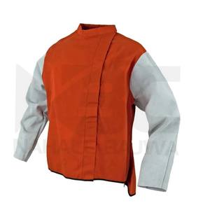 Veste de soudage en cuir résistant aux flammes pour travail intensif Veste de vêtements de soudage de sécurité. - Product Image 1