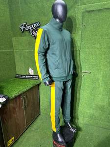 Survêtements de sport d'hiver personnalisés pour hommes avec un design imprimé de strass, en molleton de coton, fermeture à cordon - Product Image 6