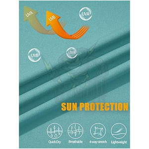 Polyester Protection solaire hommes sécurité Jogging porter Construction chemises de sécurité à manches longues Upf 50 + Protection solaire évacuation de l'humidité - Product Image 5