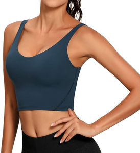 2025 Custom Active Wear Women's Yoga Suit Soft Plus Size Sports Bra Workout <b>Shorts</b> with <b>Crop</b> <b>Top</b> Windproof Fitness for Autumn - Product Image 2