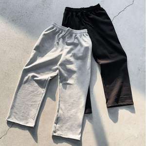Özel Logo boş yüksek kalite orta ağır Baggy düz bacak % 100% pamuk polar spor rahat Jogger <span class=keywords><strong>Sweatpants</strong></span> erkekler - Product Image 1