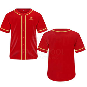 เสื้อเบสบอลคุณภาพพรีเมียม ทนทาน ระบายอากาศได้ดี ไซส์ใหญ่พิเศษ ผลิตจากโพลีเอสเตอร์ 100% ปรับแต่งขนาดและสีได้ตามต้องการ ขั้นต่ำในการสั่งซื้อน้อย ขายส่ง - Product Image 1