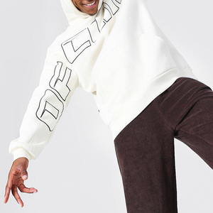 Impression graphique personnalisée de haute qualité 100% coton hiver sweat à capuche pour hommes votre propre marque logo étiquette coupe surdimensionnée rapide - Product Image 5