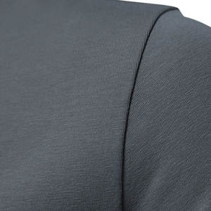 T-shirt de course à séchage rapide pour hommes respirant 220g coton/fibre de bambou motif solide vêtements de sport décontractés conception vierge - Product Image 6