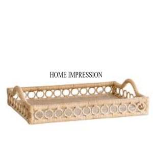 ถาดหวายทรงสี่เหลี่ยมผืนผ้าสวยงามอุปกรณ์สำหรับโรงแรมและร้านอาหารจากผู้ผลิตอินเดีย - Product Image 4