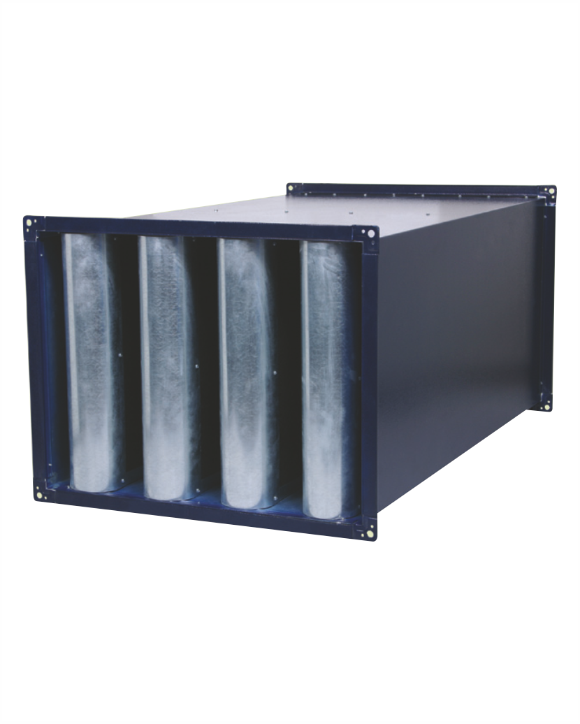 Rectangular Air Duct Silencer Fire-Resistant Noise Attenuator for HVAC