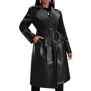 Abrigos Largos de Cuero para Mujer en Oferta, Colección Invernal Cálida, Disponibles en Todos los Colores y Tallas, Hechos a Medida - Product Image 3