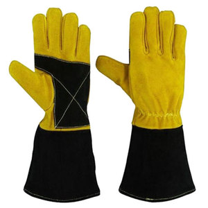 Gants de soudage en cuir résistant à la chaleur de haute qualité et de qualité supérieure prix de gros meilleur fournisseur logo privé personnalisé pour l'extérieur applicable - Product Image 4