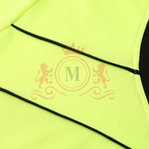 Camiseta de Fútbol para Hombre, Cuello en V, Verde Neón, Manga Corta, Poliéster que Absorbe la Humedad, Corte Regular, Ropa Deportiva de Verano - Product Image 4