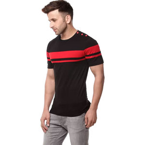 Tee-shirt en coton à col ras du cou pour hommes, haut léger et décontracté à manches courtes, parfait pour la tenue quotidienne d'été et le confort - Product Image 2