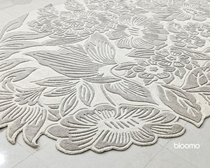 Tapis tufté en laine au design géométrique contemporain pour chambre à coucher moderne, salon, hall d'hôtel et style intérieur de bureau de luxe - Product Image 3