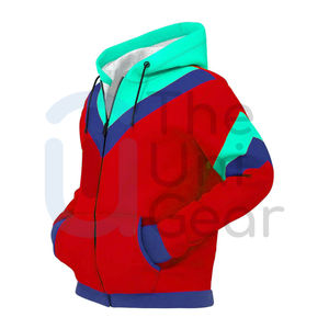 Vente en gros 100% coton Streetwear sweats à capuche décontracté extérieur veste d'hiver pour les couples avant Logo OEM Service disponible - Product Image 4