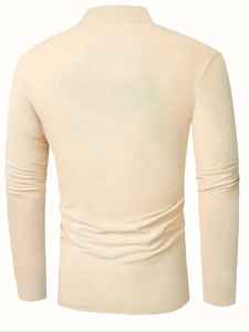 Camiseta Polo de Manga Larga 100% Algodón Personalizada al por Mayor para Hombre, Informal y Transpirable, Diseño Sólido, Suministro ODM - Product Image 6