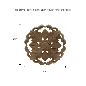 Apliques Decorativos de Madera Maciza para Muebles, Apliques de Madera Maciza para Muebles, Muebles Decorativos de Madera Maciza Esculpidos de Primera Calidad para el Hogar - Product Image 2